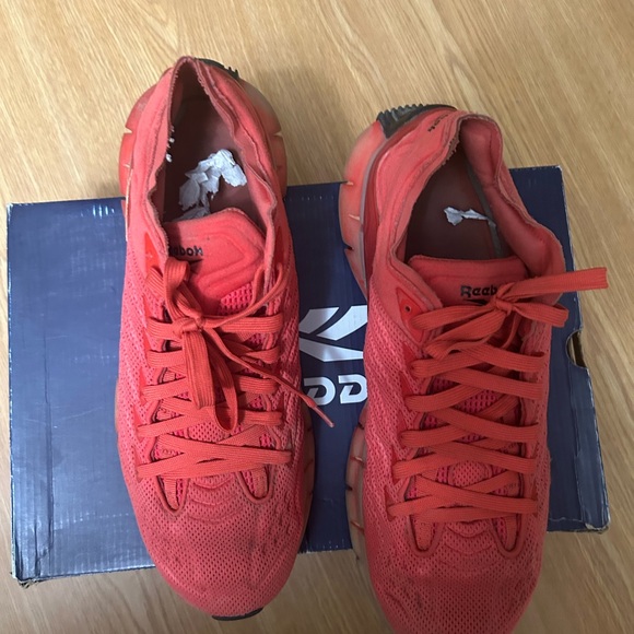 Reebok Zig kinetica - size 11 us men Red - Picture 3 of 5